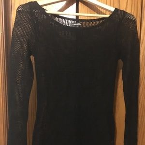 🆕 Express black mesh tunic